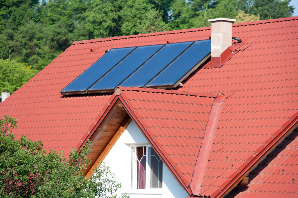 clean red roof